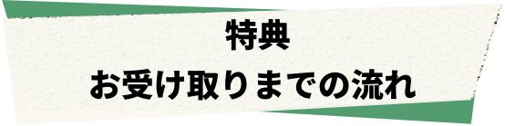 割引券 お受け取りまでの流れ